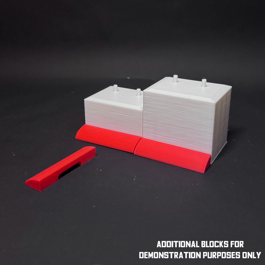 Figure Floor modular display block showing the interlocking edge design.