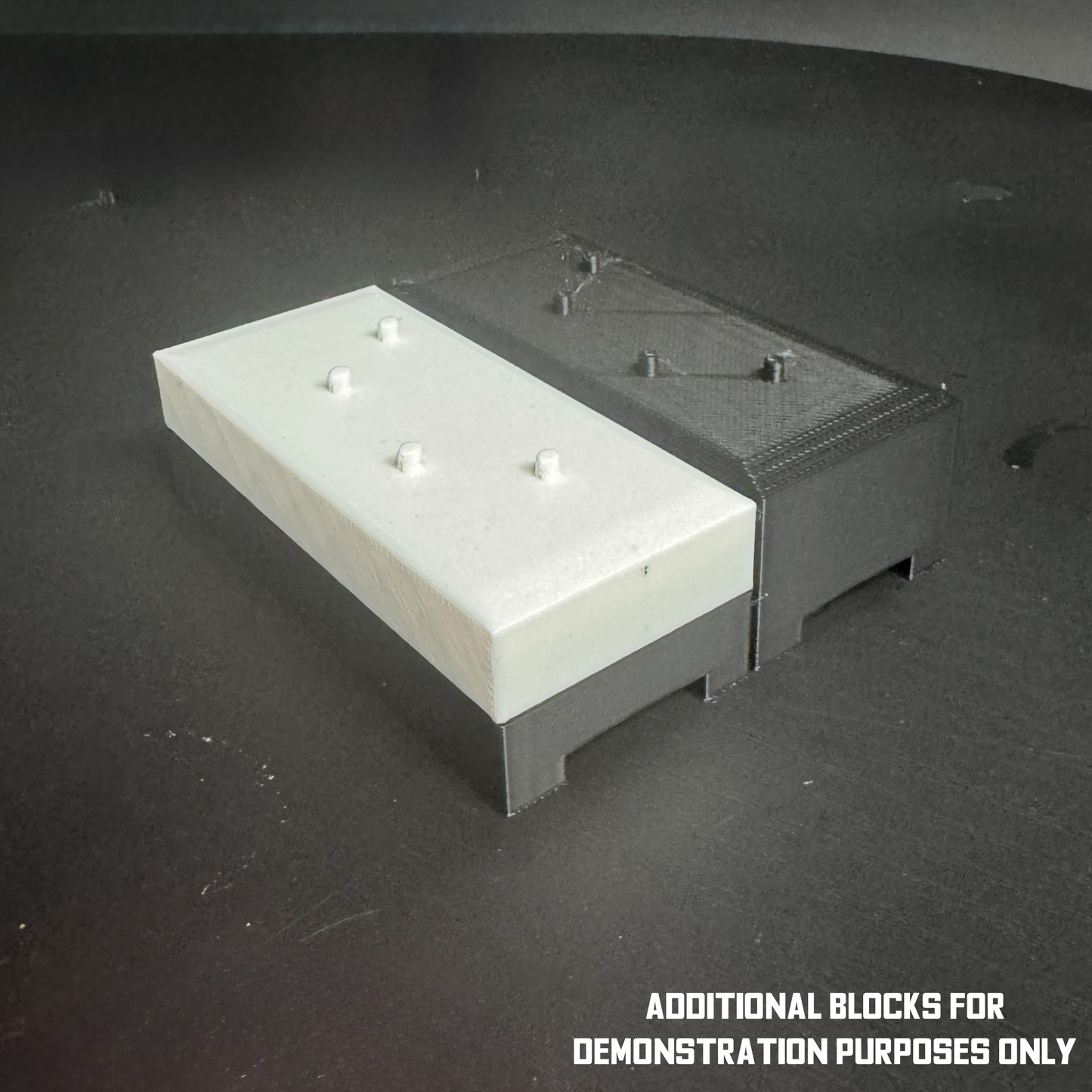 Figure Floor modular display block showing the interlocking edge design.